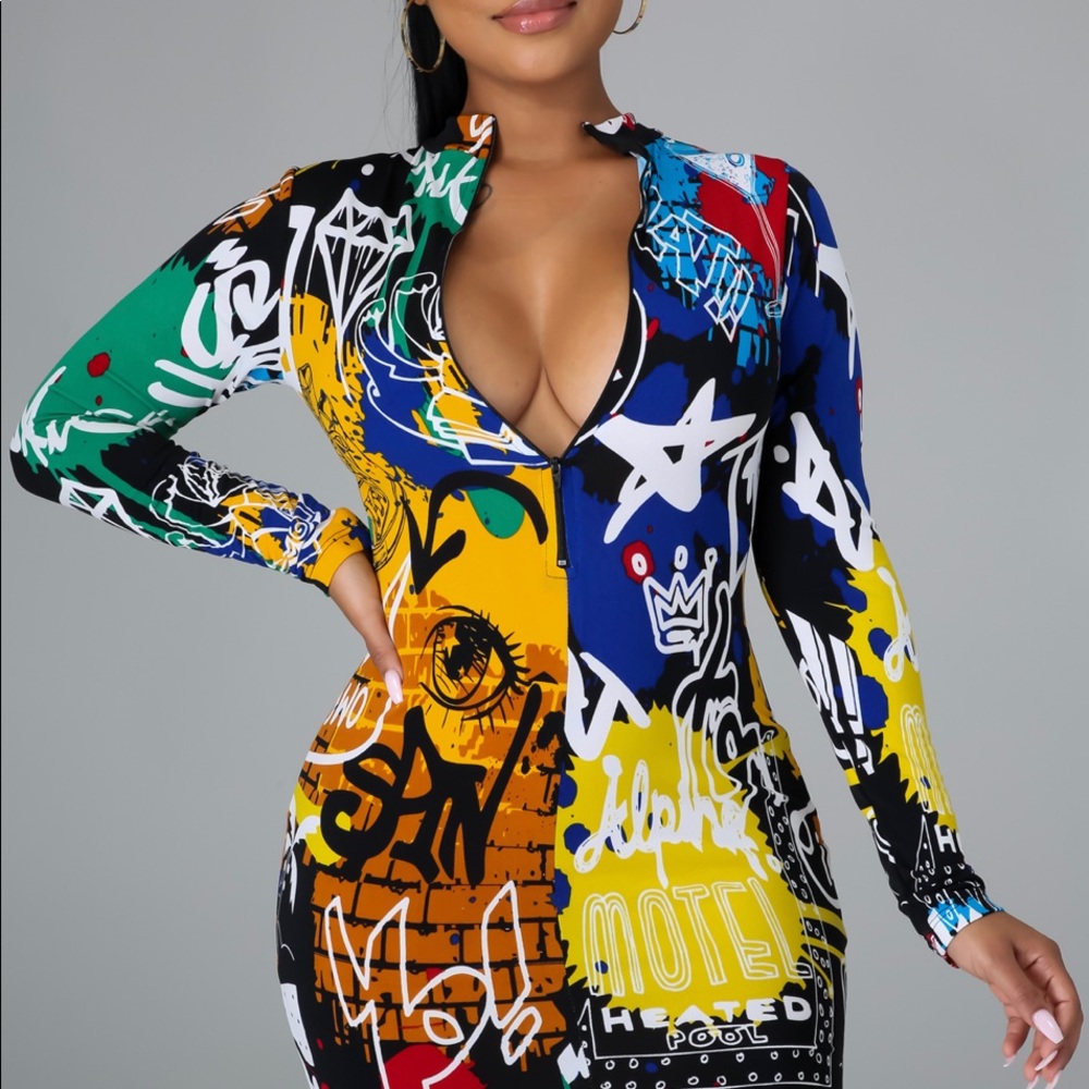 Spray Painted Dress